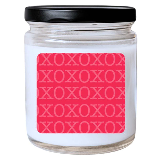 XOXOXO Pink Valentines Jar Candle