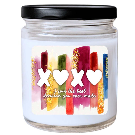 XOXO Best Decision You Ever made Valentines Jar Candle