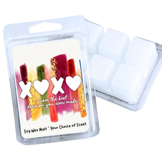 XOXO Best Decision You Ever made Valentines Wax Clamshell