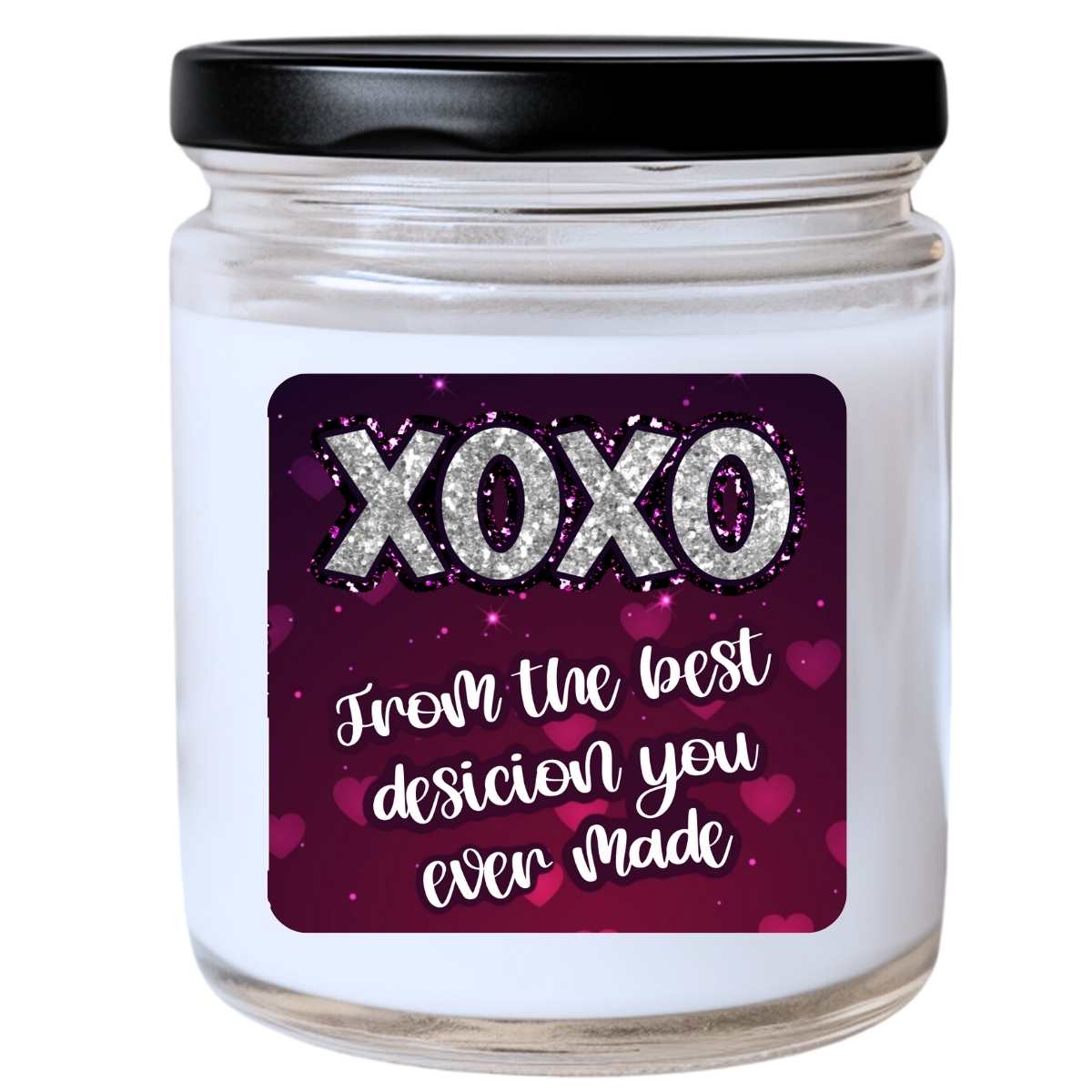 XOXO From Best Decision You Ever Made Valentines Jar Candle