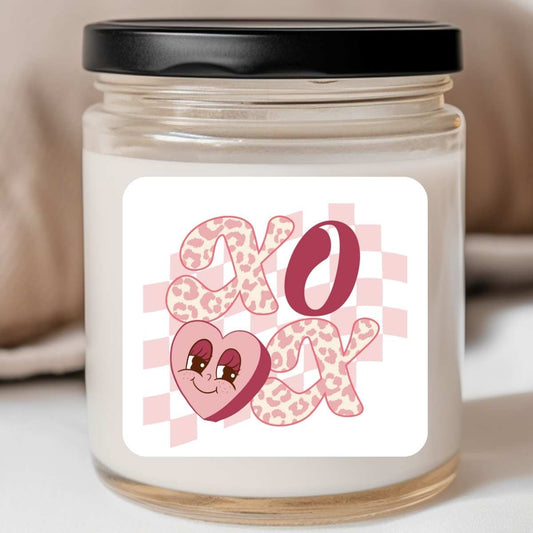 XOXO Happy Heart Valentines Jar Candle