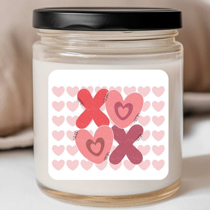 XOXO Hearts On Hearts Valentines Jar Candle