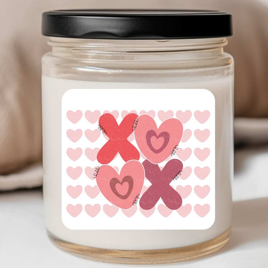 XOXO Hearts On Hearts Valentines Jar Candle