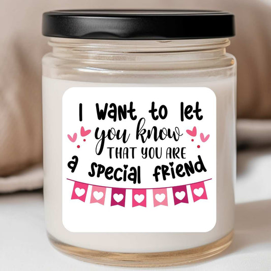 You Are A Special Friend Valentines Jar Candle