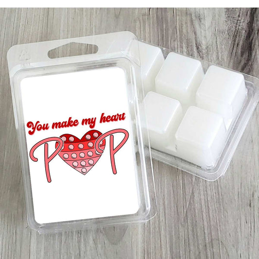 You Make My Heart Pop Fidget Valentines Wax Clamshell