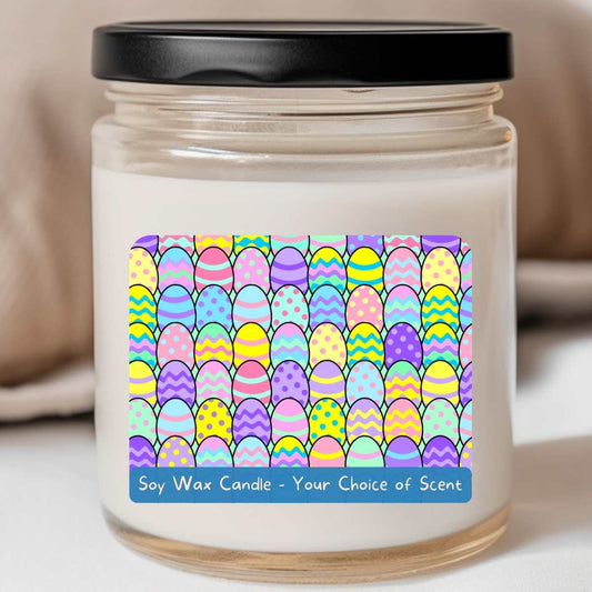 Multicolor Eggsplosion All Over - Easter 8oz Jar Candle (#131)