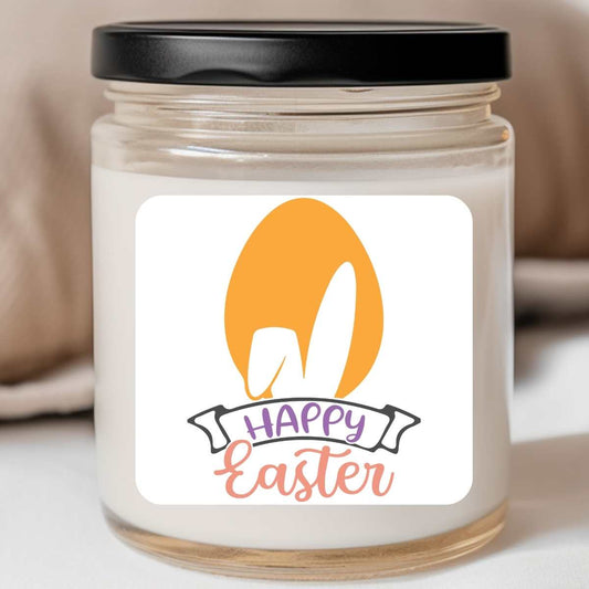 Happy Easter Bunny Ears - Easter 8oz Jar Candle (#19)