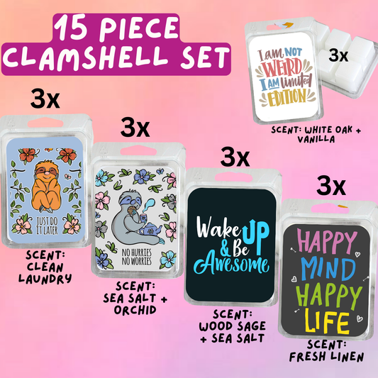 15 Piece Clamshell Set - Fresh & Clean