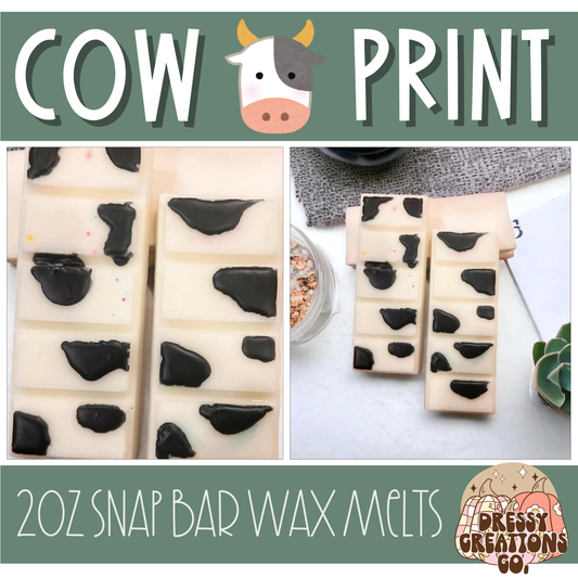 Snap Bar Wax Melts - 2oz - Cow Print !MOQ 12!