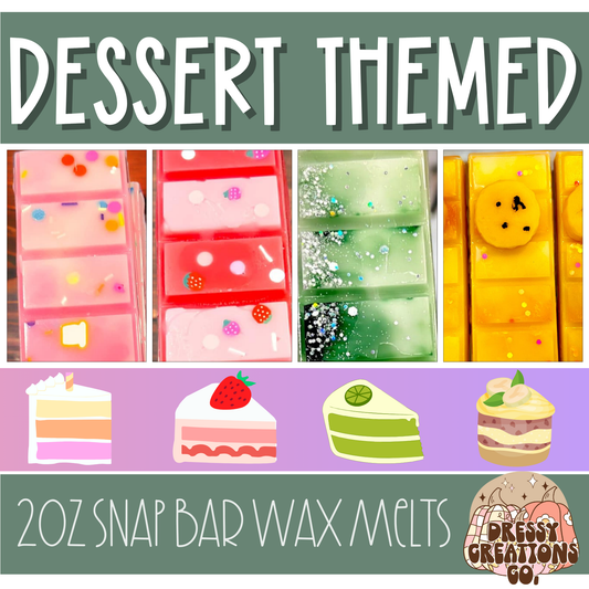 Snap Bar Wax Melts - 2oz - Dessert Themed !MOQ 12!